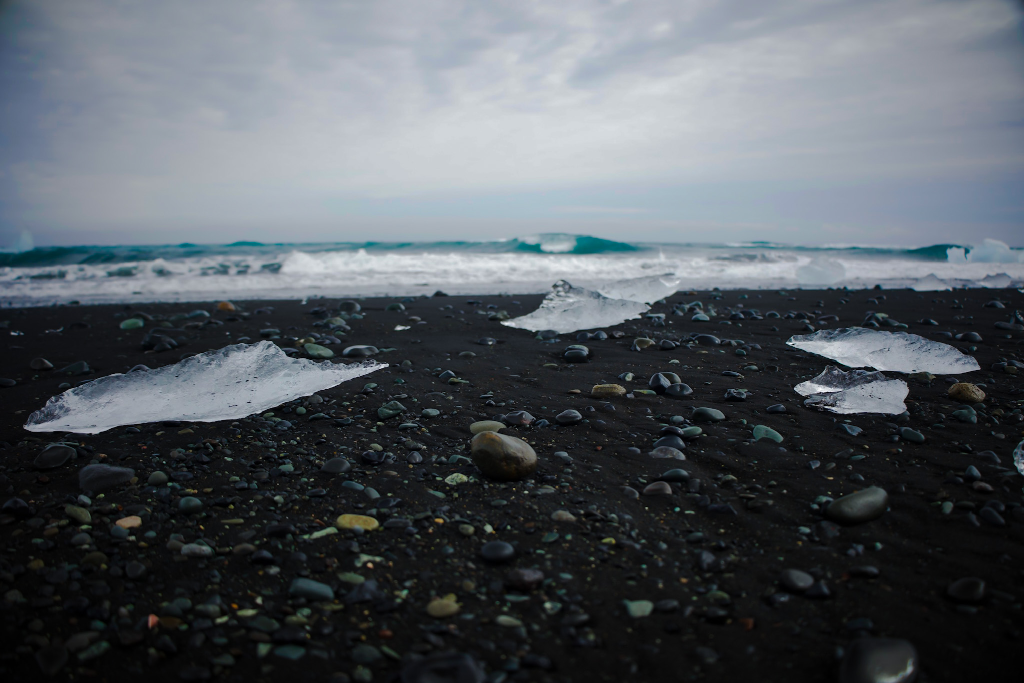 plaża z kryształami lodu, Diamond beach - Islandia w tydzień