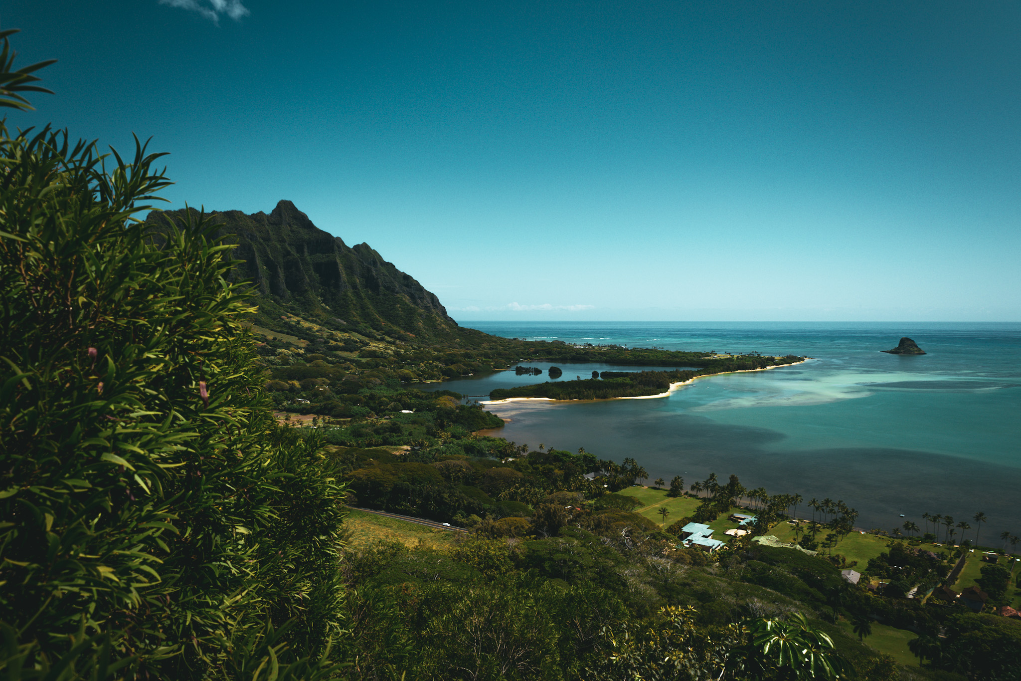 Waikane hike, piękny ocean, Hawaje -Oahu w 7 dni